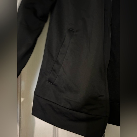 Adidas unisex Athletic Sport Tricot Bomber Jacket, Black Big Kid M 10/12 - Picture 7 of 11